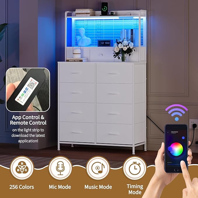 Jojoka Smart Dresser for Bedroom