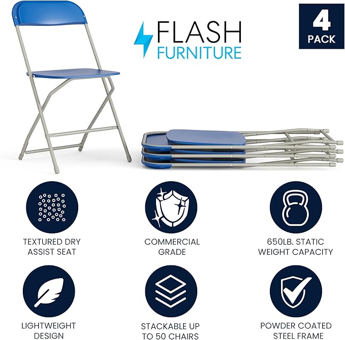 Flash Furniture Hercules Series Plastic Folding Chair