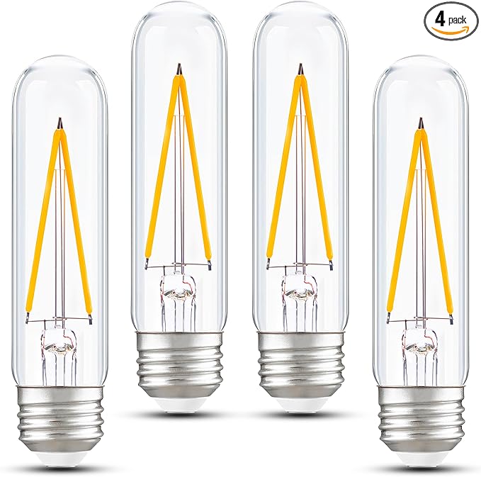 Dimmable E26 T30 T10 LED Bulb Long Tube Light Bulb 4W, Type T Tubular Light