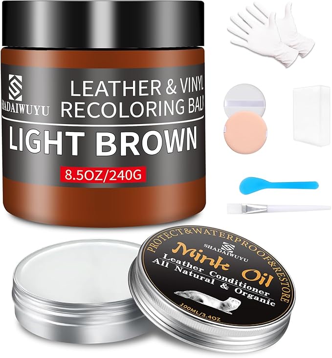SHADAIWUYU 8.5oz Leather Recoloring Balm