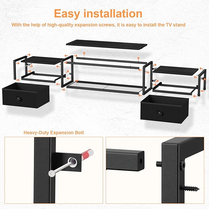 Snughome 63" Floating TV Stand