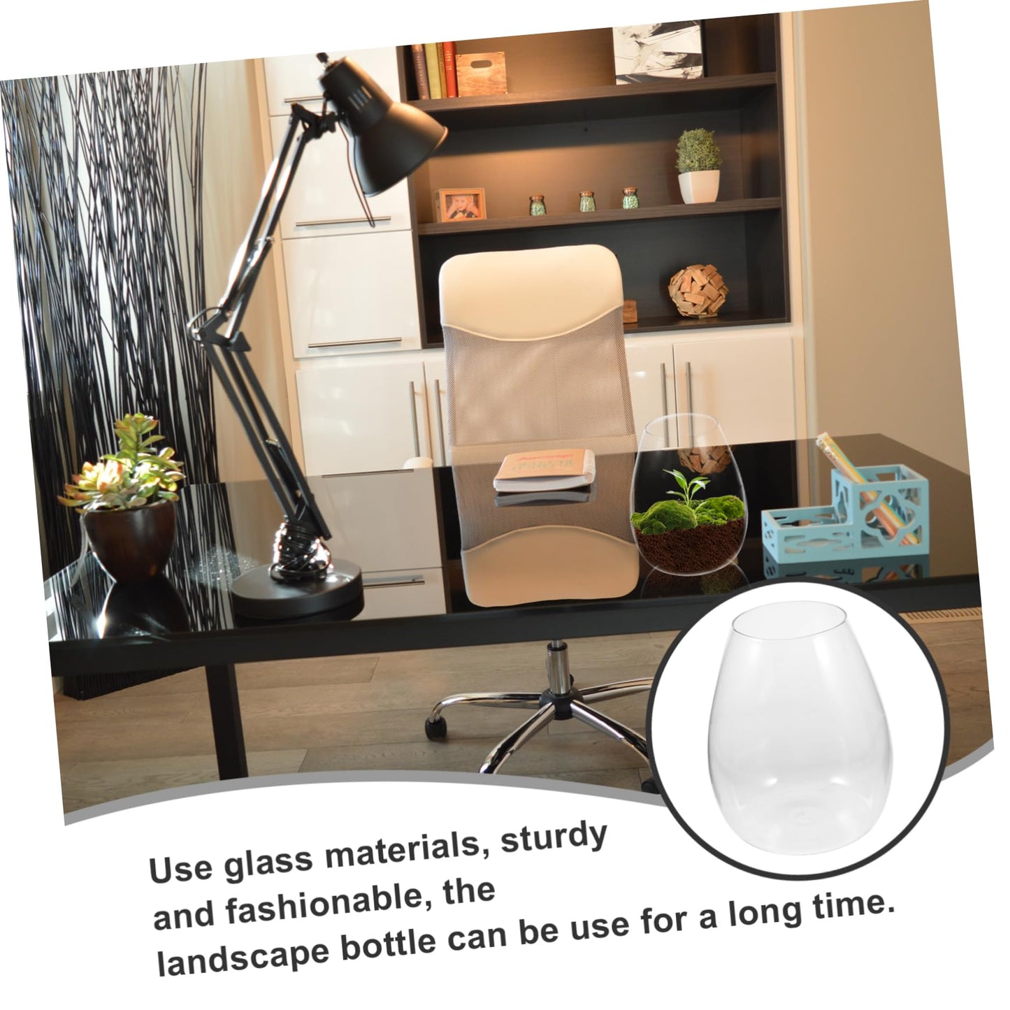 SOLUSTRE Glass Planter Bottle Micro Landscape DIY Bottle Plant Holder for Terrarium Propagation Vase Plant Terrarium