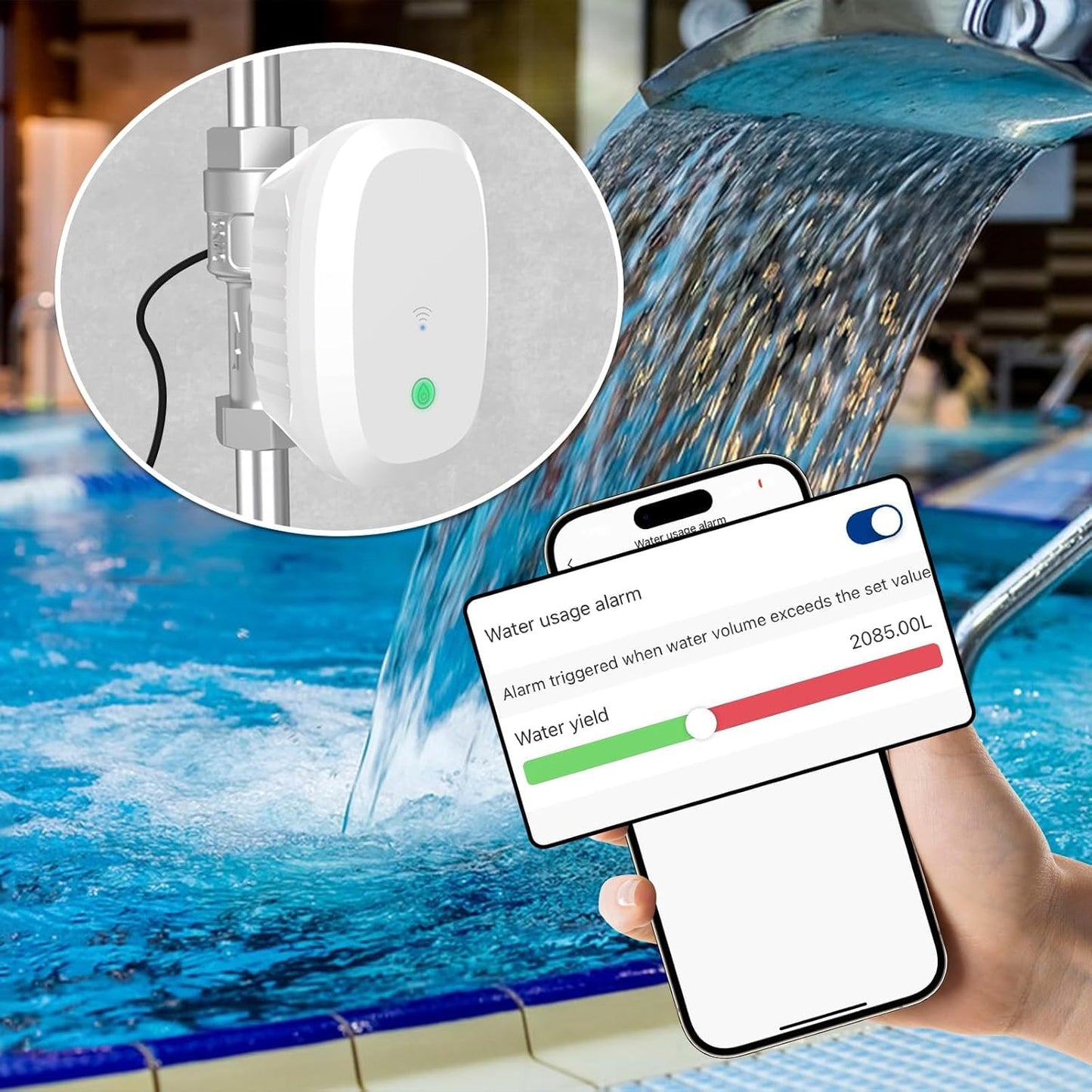 FRANKEVER DN25 Smart Water Valve 1″ Smart Water Management System WiFi Remote Control Faucet Timer for Hose, Sprinkler Water Timer Auto Watering for Plants,Compatible with Alexa,Google