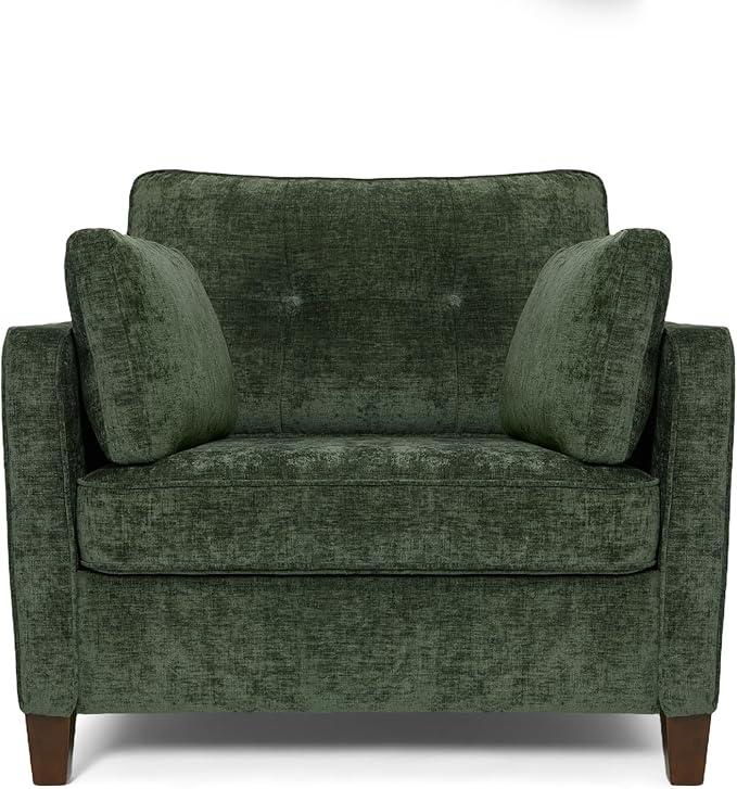Luxury Oversized Accent Chair, 40.9" Upholstered Comfy Piping Single Armchairs