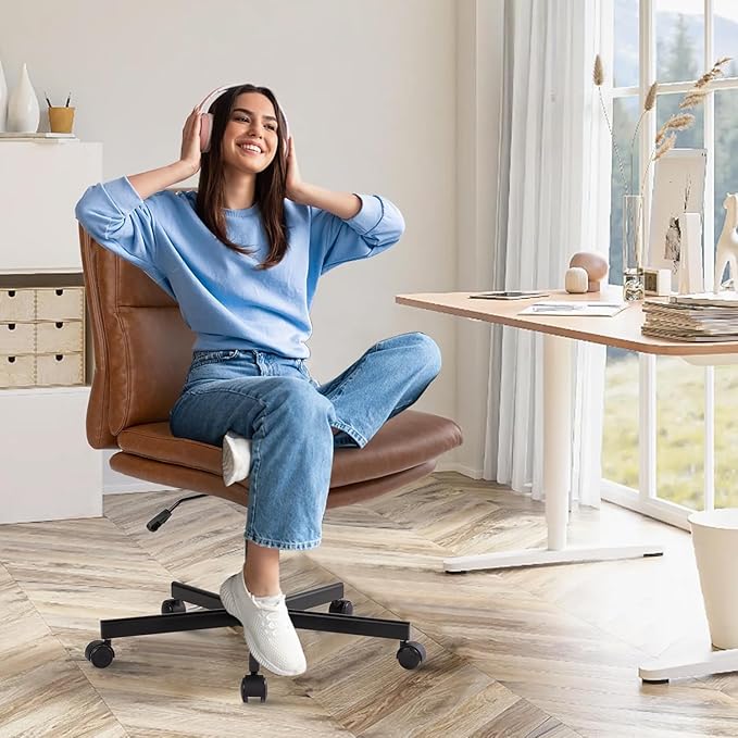 LUCKWIND Armless Office Desk Chair
