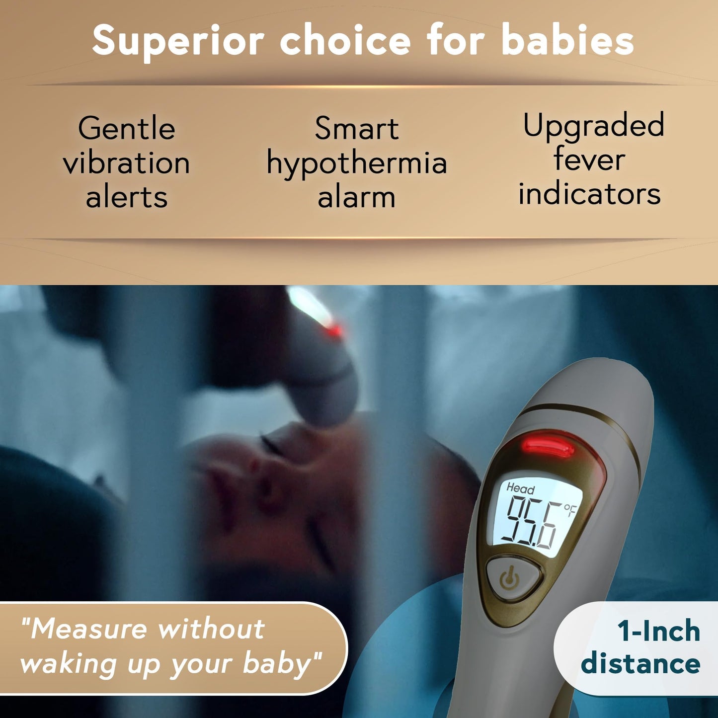iProvèn Pro Series | Ear Thermometer with Non-Touch Forehead Function | Superior Accuracy for Adults, Kids, Babies | Premium Digital Thermometer for Adults and All Ages