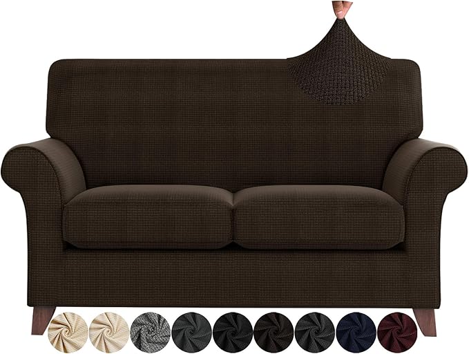 ZNSAYOTX 3 Piece Loveseat Covers