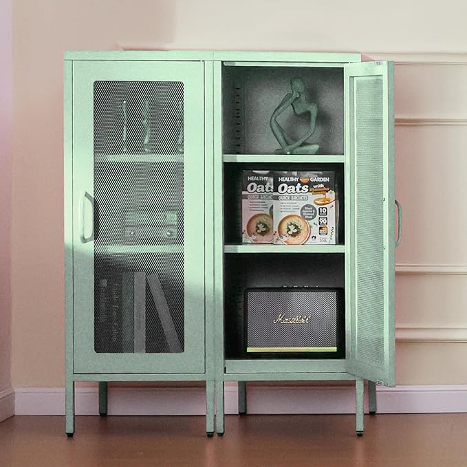 Slim Metal Storage Cabinet