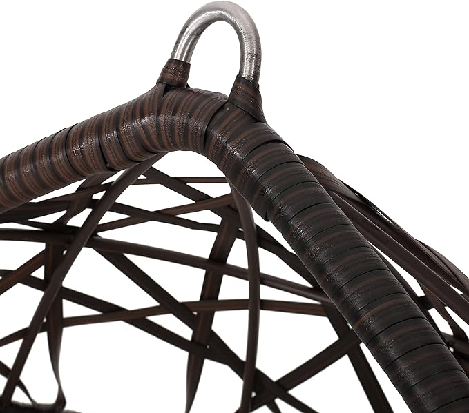 Christopher Knight Home Isaiah Indoor/Outdoor Wicker Tear Drop Hanging Chair