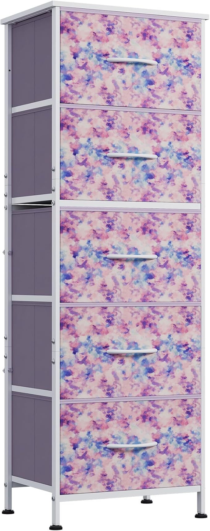 WLIVE Fabric Dresser, 5-Drawer Tall Dressers