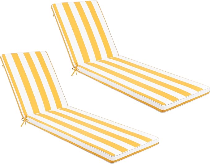 Only choice Chaise Lounge Cushions Outdoor, Fade & Water Resistant Patio Lounge