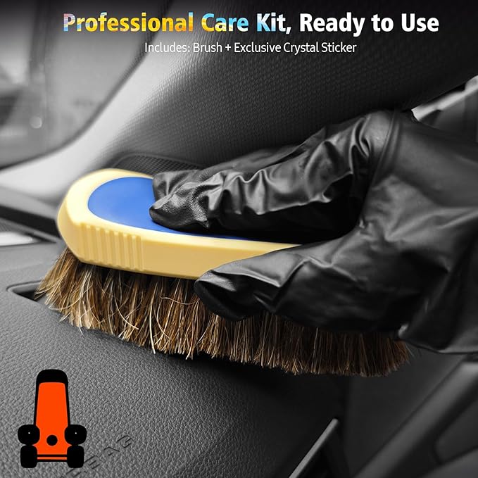 YeewayVeh Horse Hair Leather Cleaning Brush