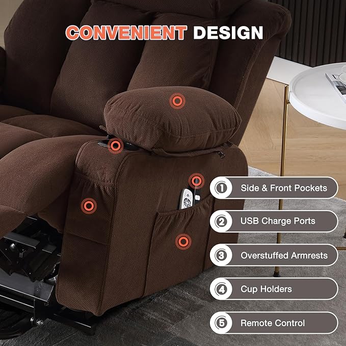MAHOMICO Power Lift Recliner Chair
