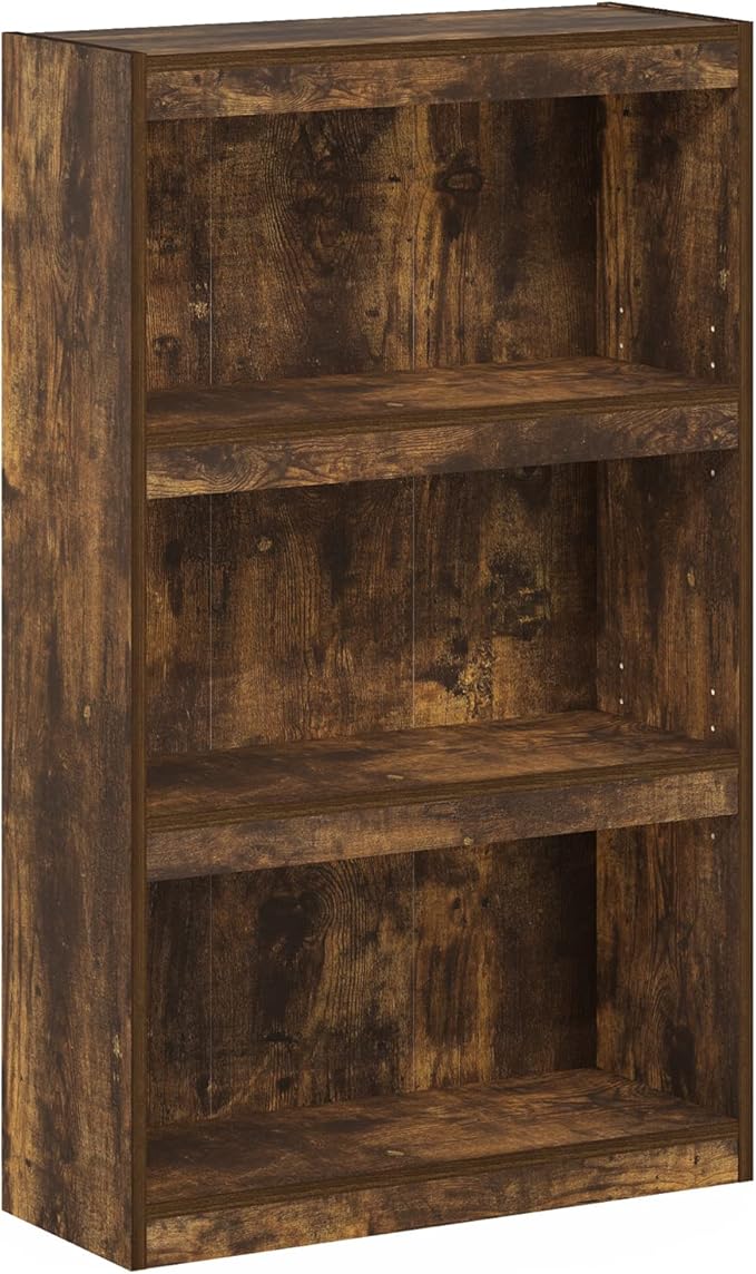 Furinno Jaya Book Shelf, 3-Tier Modern Bookshelf