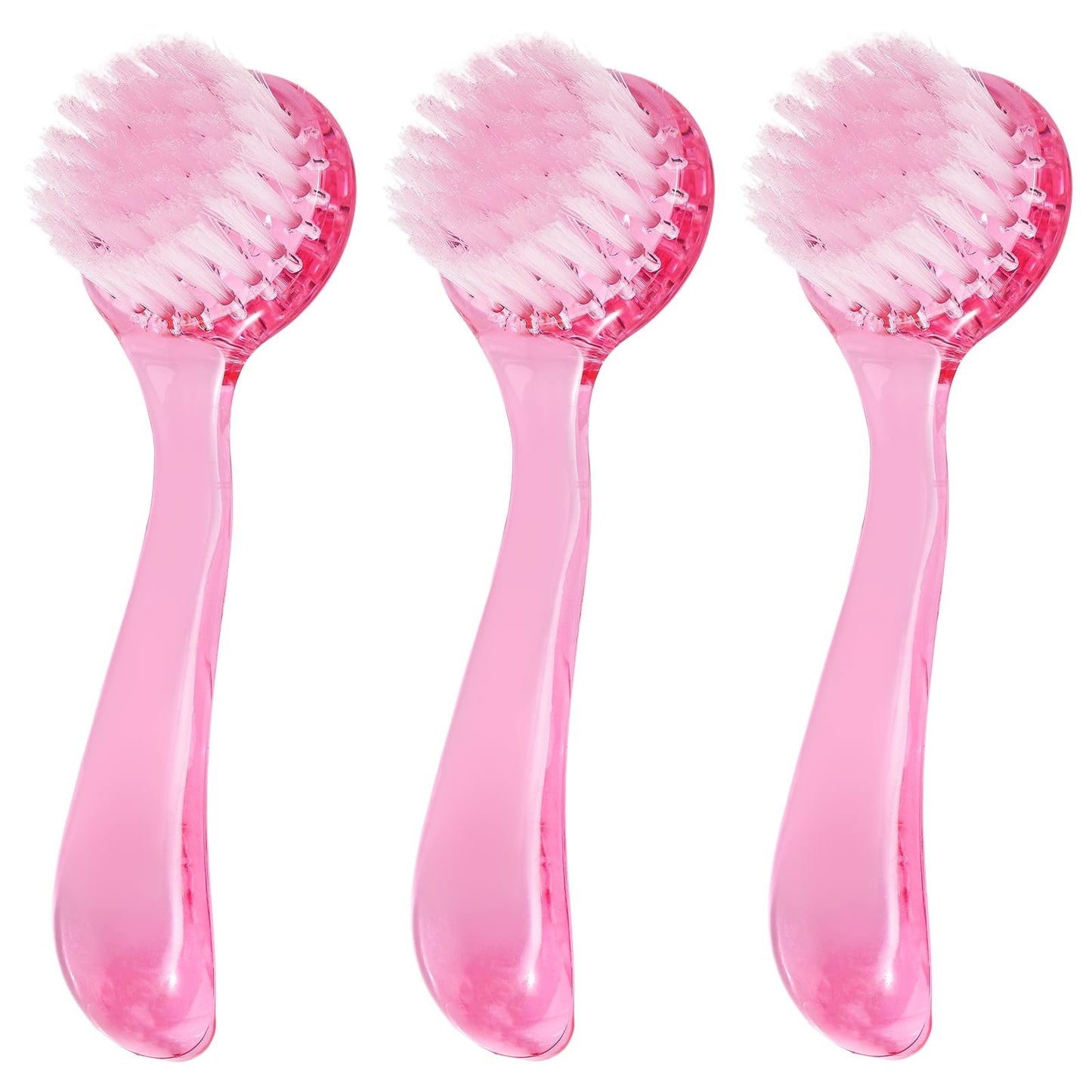 3 Pcs Facial Cleansing Brush, Useekoo Manual Face Brushes for Cleansing and Exfoliating, Face Scrubber to Massage, Deep Pore Exfoliation, Makeup Remove and Skin Care with Soft Bristles