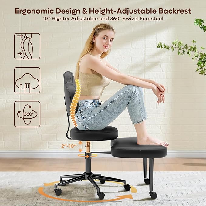 Pinmoco Cross Legged Office Chair