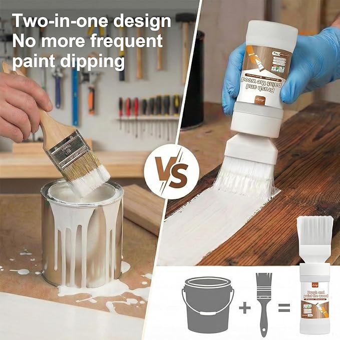 White Paint, Touch-Up Paint for Furniture, Metal No Sanding, Fast Drying