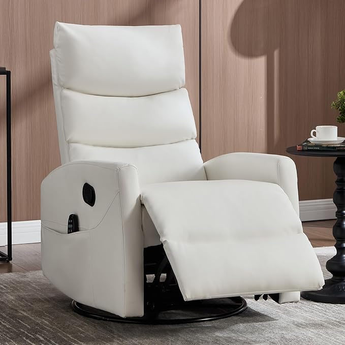 Trustyue Swivel Rocker Recliner Chair, 360° Swivel Recliner