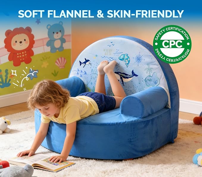 Snuggly Toddler Chair, Soft Kids Sofa