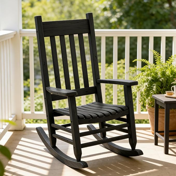 Oversized Outdoor Wooden Rocking Chair