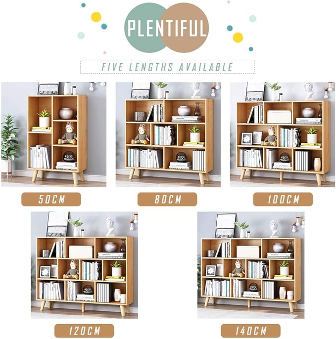 IOTXY Wooden Open Shelf Bookcase