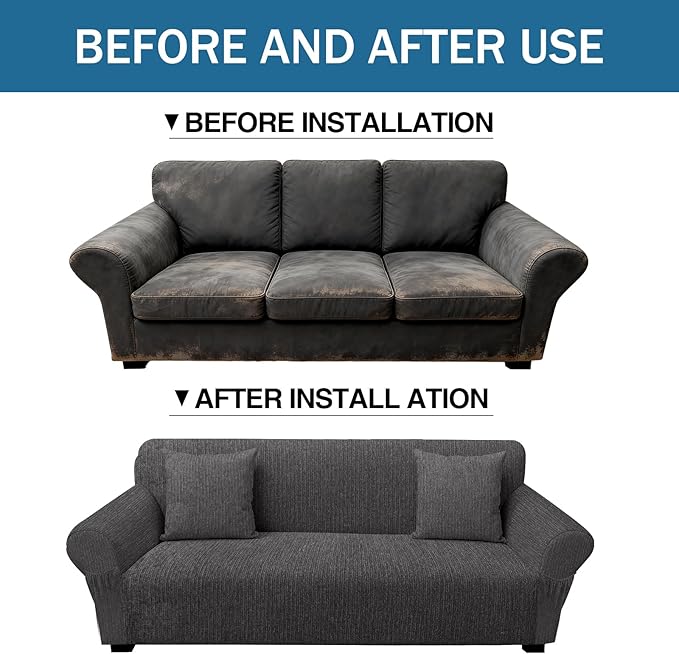 Sofa Slipcover with 2 Pillow Cover