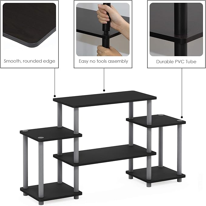 Furinno Turn-N-Tube No Tools Entertainment TV Stands