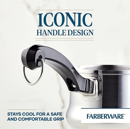 Farberware Classic Series Stainless Steel Butter Warmer, Melting Pot, Milk Warmer Pot