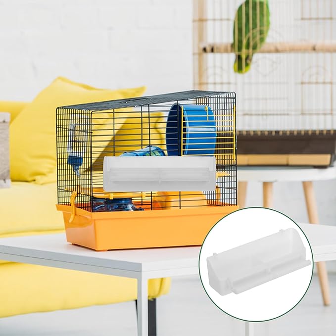 Automatic Bird Feeder 2pcs Hanging Parrot Food Tray Anti-Splash Bird Seed Container for Outdoor Garden