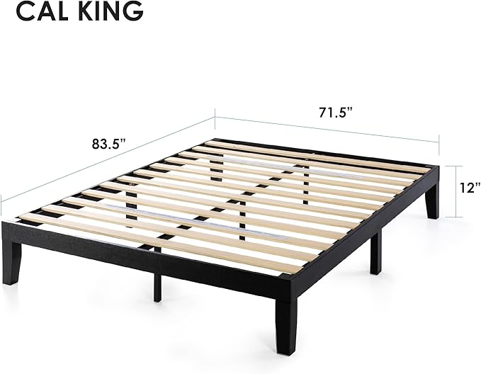 Mellow Naturalista Classic 12 Inch Solid Wood Platform Bed