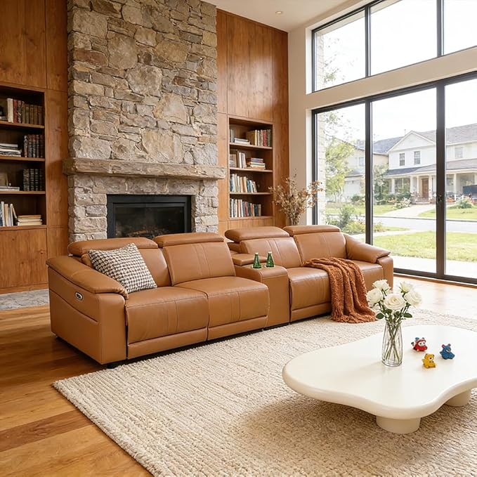 Power Recliner Sofa Set, Reclining Sectional Sofa Couch