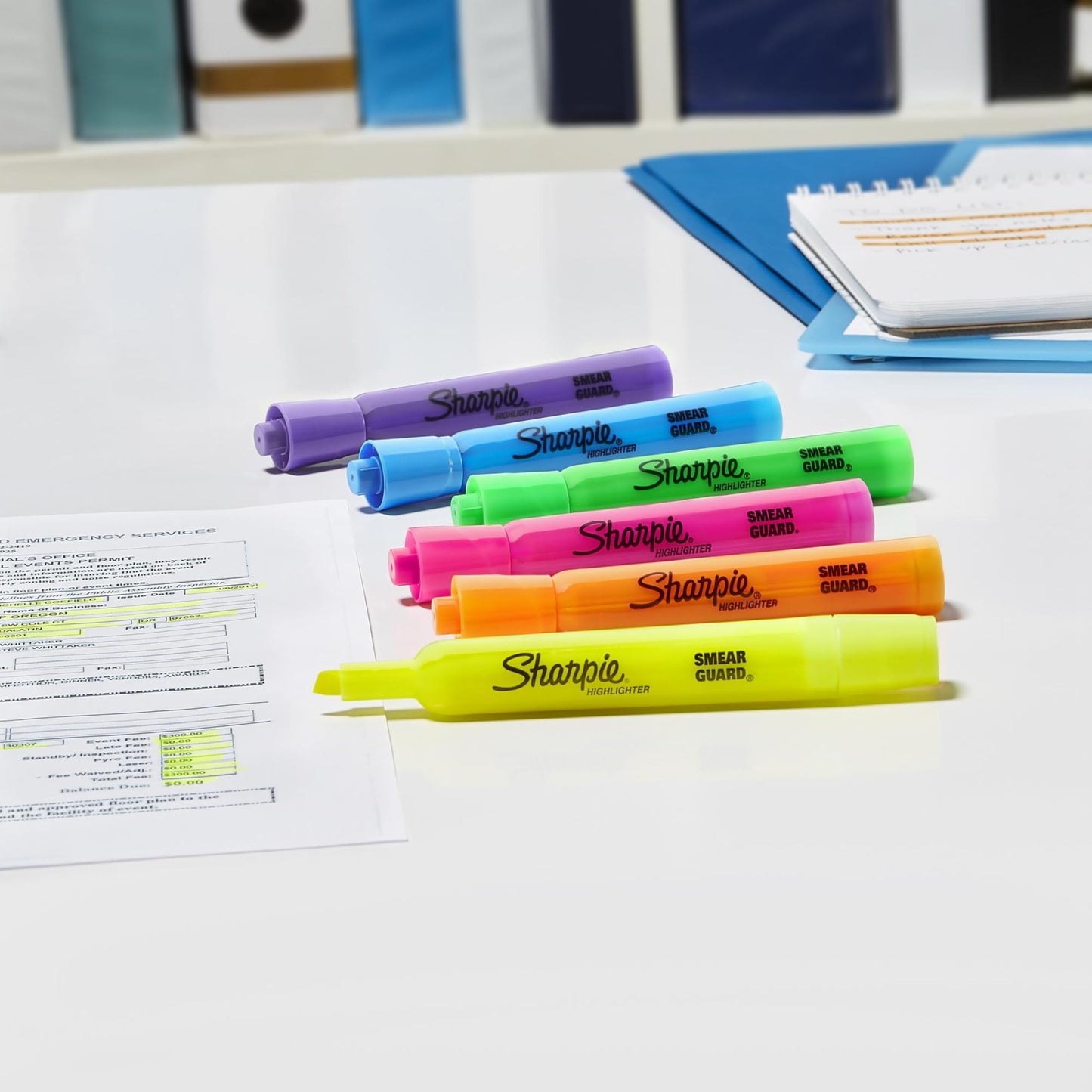 Sharpie Tank Highlighters, Chisel Tip, Yellow Highlighters, Essential Office & School Supplies, Teacher Must Haves, Quick-Drying, Smear-Resistant, Bulk 36-Pack