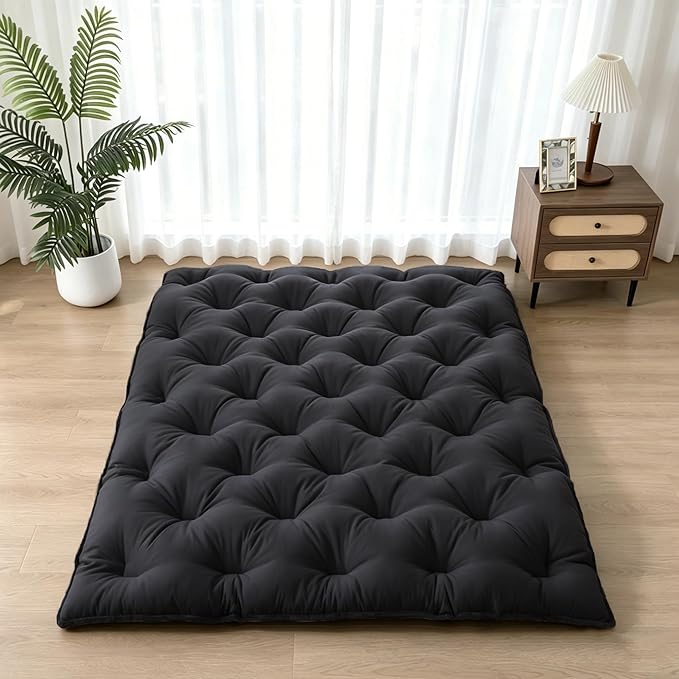 SHOUREN Japanese Futon Mattress Floor Mattress 3" Tatami Mat, Shredded Memory
