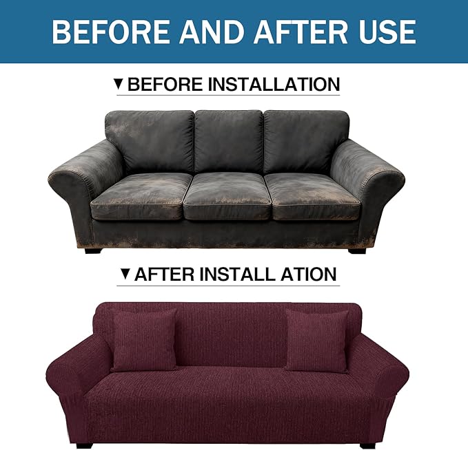 Sofa Slipcover with 2 Pillow Cover
