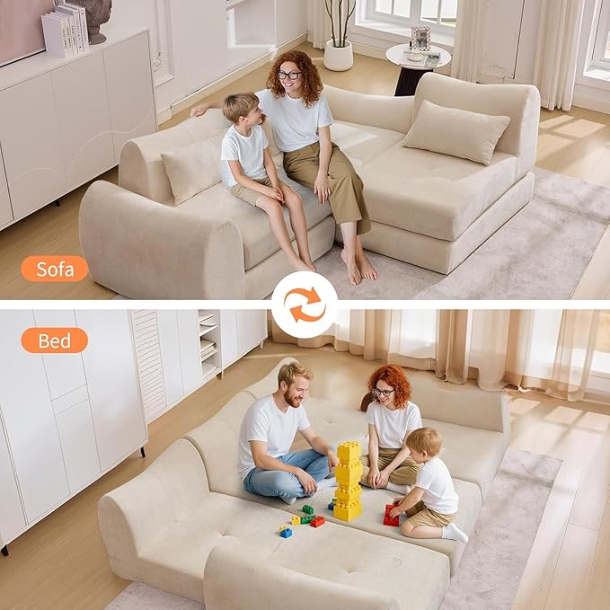 102" Modular Sectional Boneless Couch