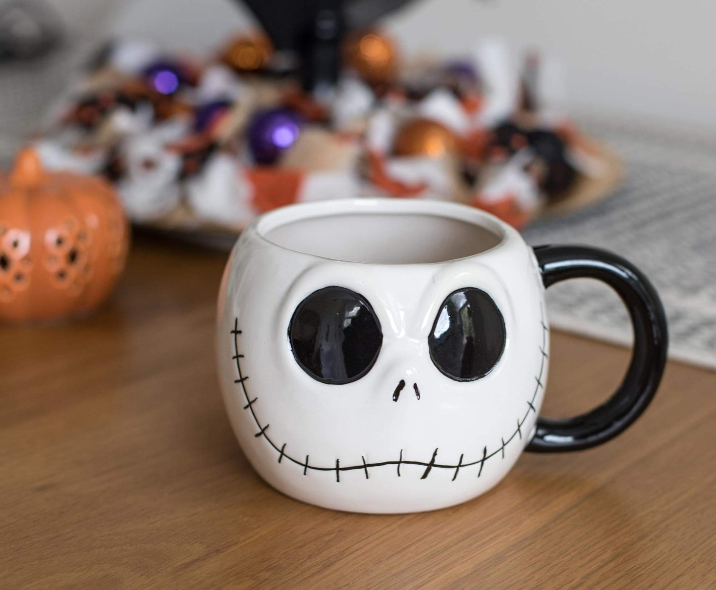 Nightmare Before Christmas The Jack Skellington 20-Ounce Coffee Mug | Oversized Ceramic Mug, Coffee Cup | Sculpted Coffee Mug | Drinkware For Coffee, Tea, Hot And Cold Beverages