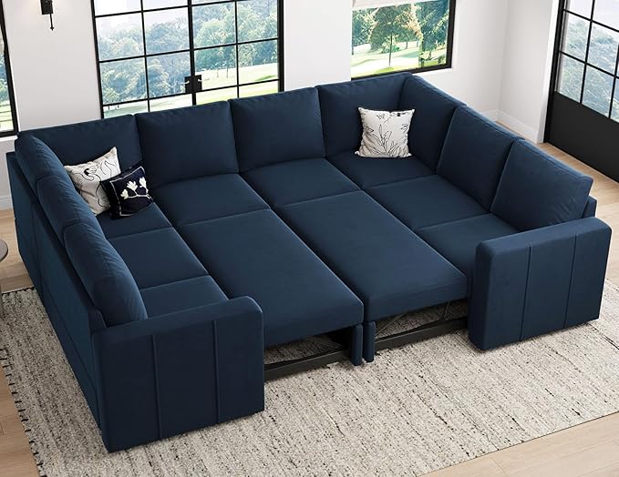 Belffin Modular Sectional Sleeper Sofa Bed