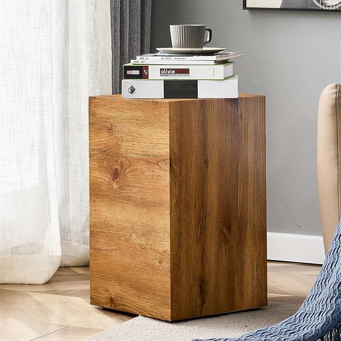 End Table, Side Table Living Room Table, Modern Sofa Couch Table, Faux Marble