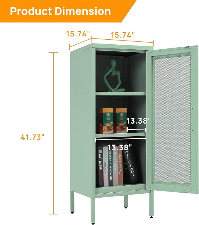 Slim Metal Storage Cabinet