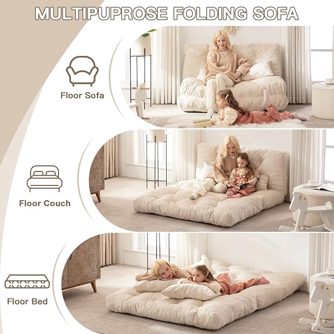 Folding Sofa Bed, Convertible Sleeper Chair