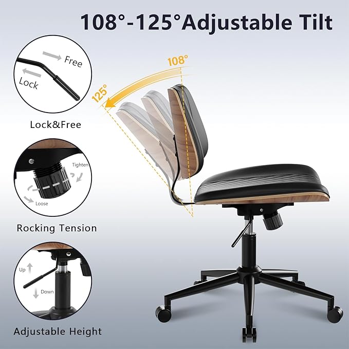 Modern Armless Office Chair