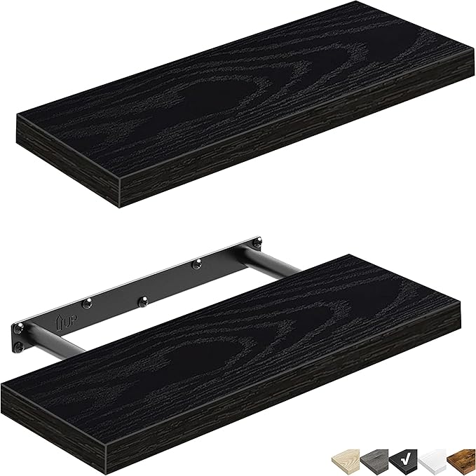 QEEIG Floating Shelves for Wall Bathroom Shelf Bedroom Kitchen Living Room
