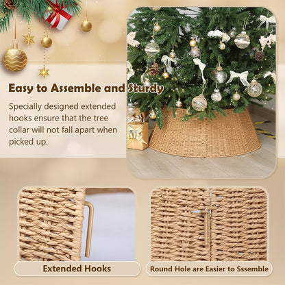 Christmas Tree Collar, 36 Inch Rustic Farmhouse Christmas Tree Base Stand Cover