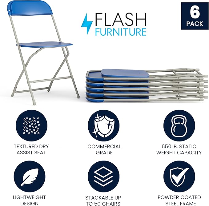 Flash Furniture Hercules Series Plastic Folding Chair