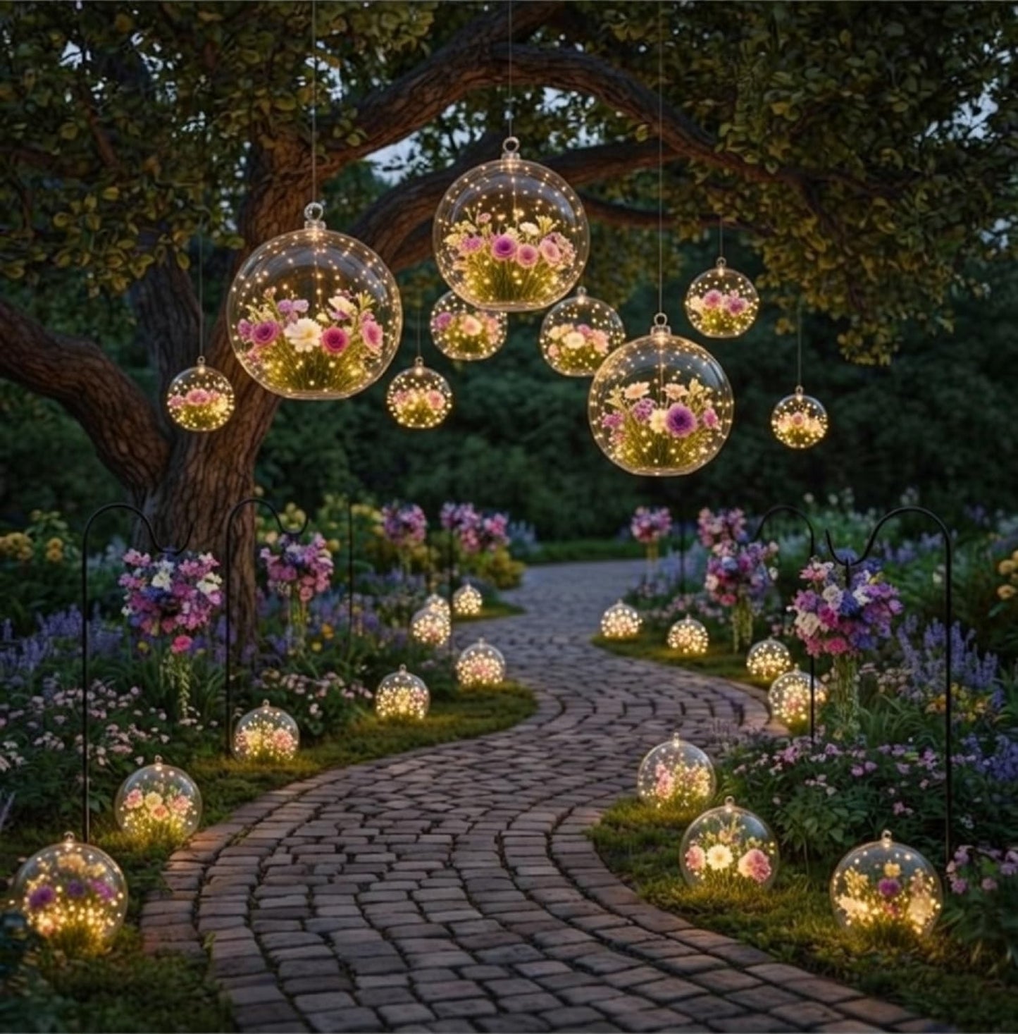 GlikCeil 12 Pcs 5.3'' 3.9'' 3.15'' Hanging Glass Tealights Candle Holder Large Globes Fillable Plant Clear Terrarium Orbs Air Plants Holder with Fishing Line Wedding Centerpiece Tree Decor