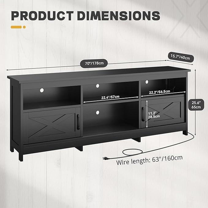 YITAHOME TV Stand for 80/75/70 Inch TVs