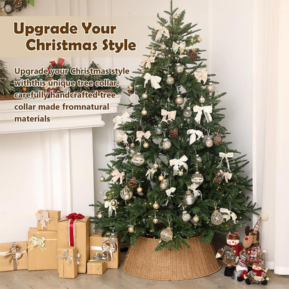 Christmas Tree Collar, 28 Inch Rustic Farmhouse Christmas Tree Base Stand Cover