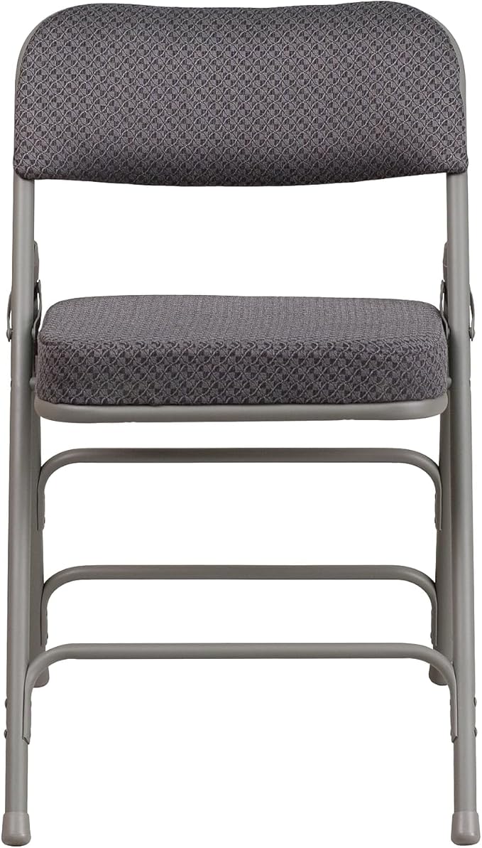 Flash Furniture 2 Pack HERCULES Series Premium Curved Triple Braced & Double