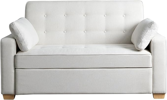 Serta Ainsley 66.5" Convertible Sleeper Loveseat, Full Size, Dreamcoil Comfort