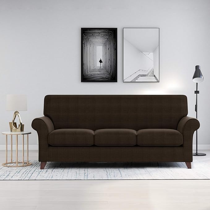 ZNSAYOTX 4 Piece Sofa Covers for Living Room Anti Slip Stretch Couch Covers for